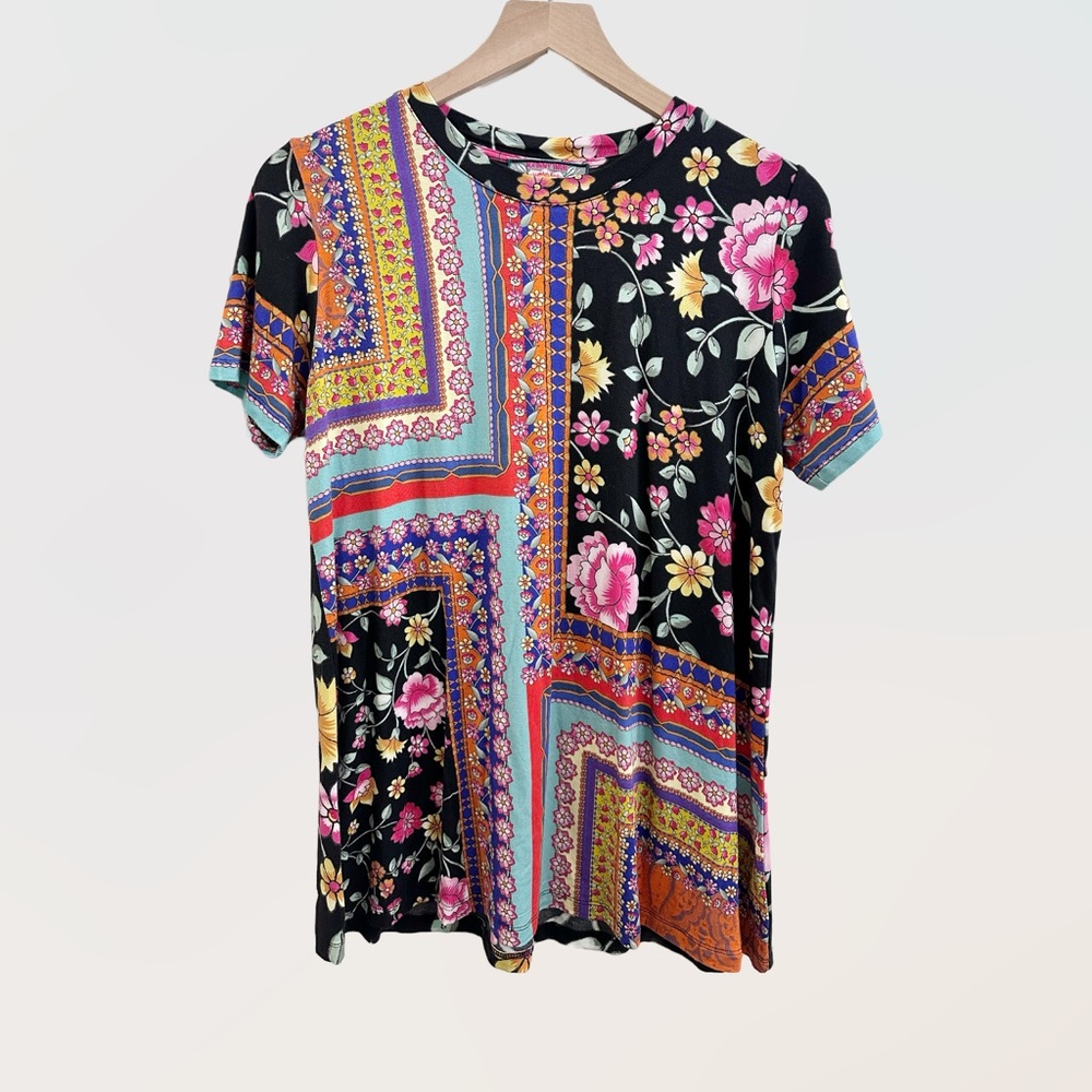 Johnny Was Lookout Favorite Swing Tee T-Shirt Top Small